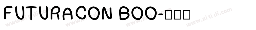 FUTURACON BOO字体转换